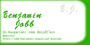 benjamin jobb business card